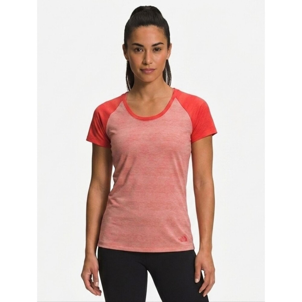 The North Face FlashDry XS Peach Raglan Top Cutout Back Athletic